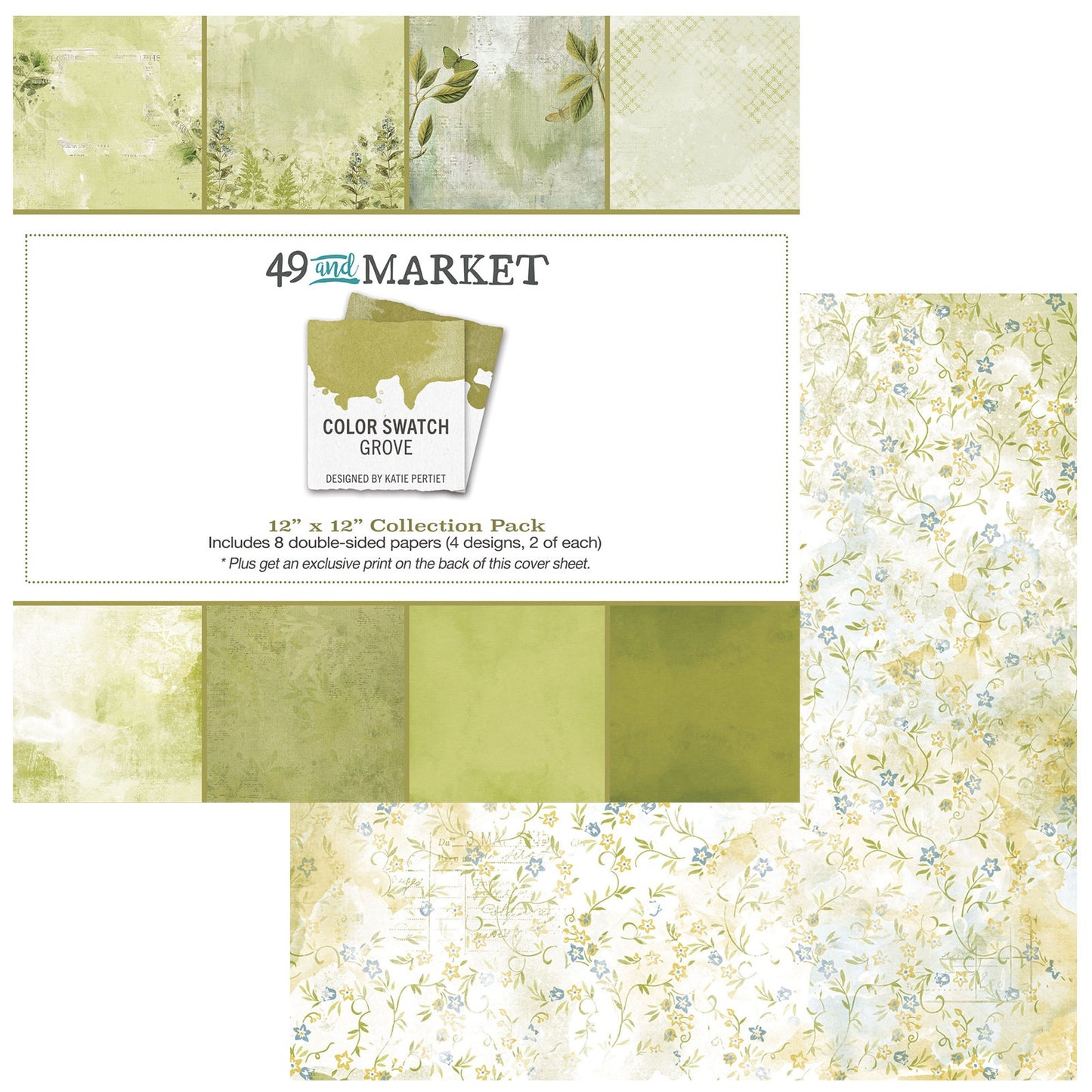 49 And Market Collection Pack 12"X12"-Color Swatch: Grove