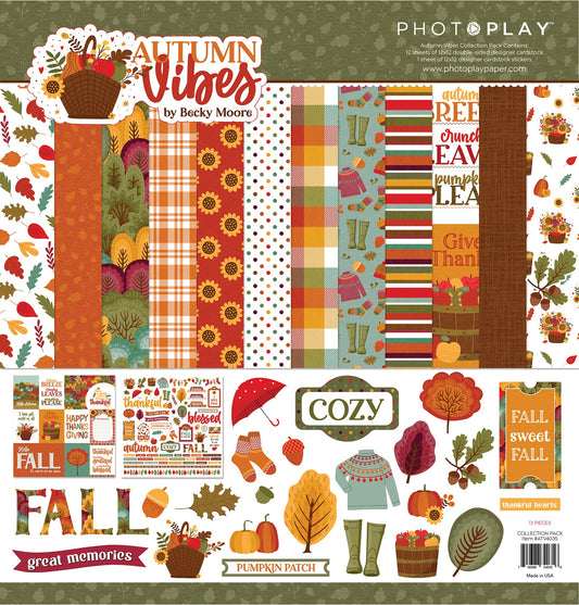 PhotoPlay Collection Pack 12"X12"-Autumn Vibes