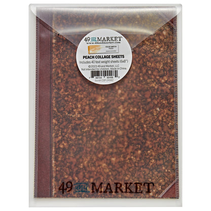 49 And Market Collage Sheets 6"x8" 40/Pkg-Color Swatch: Peach