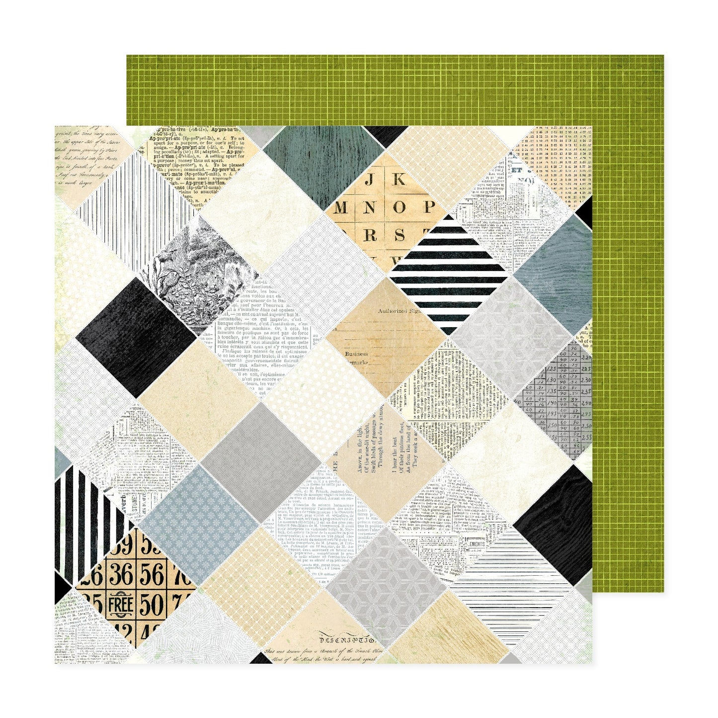 Vicki Boutin Discover + Create Double-Sided Cardstock 12X12"-3X4