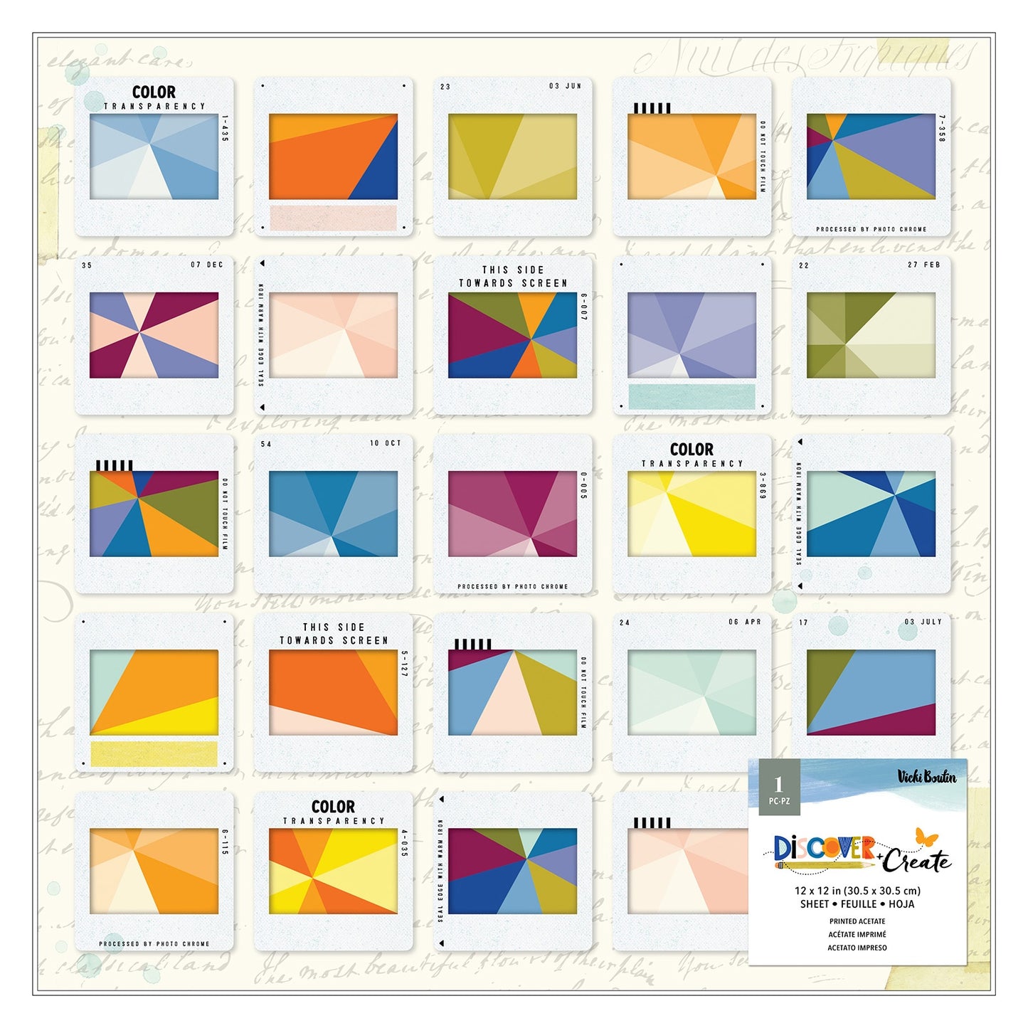 Vicki Boutin Discover + Create Specialty Paper 12"X12"-Acetate