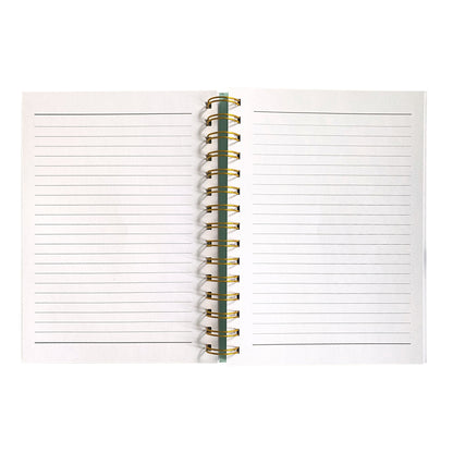 Paper House Spiral Notebook Journal-Rainbow Shelves