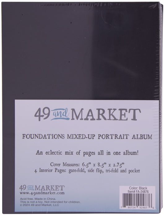 49 & Market Foundations Mixed Up Album-Portrait, Black
