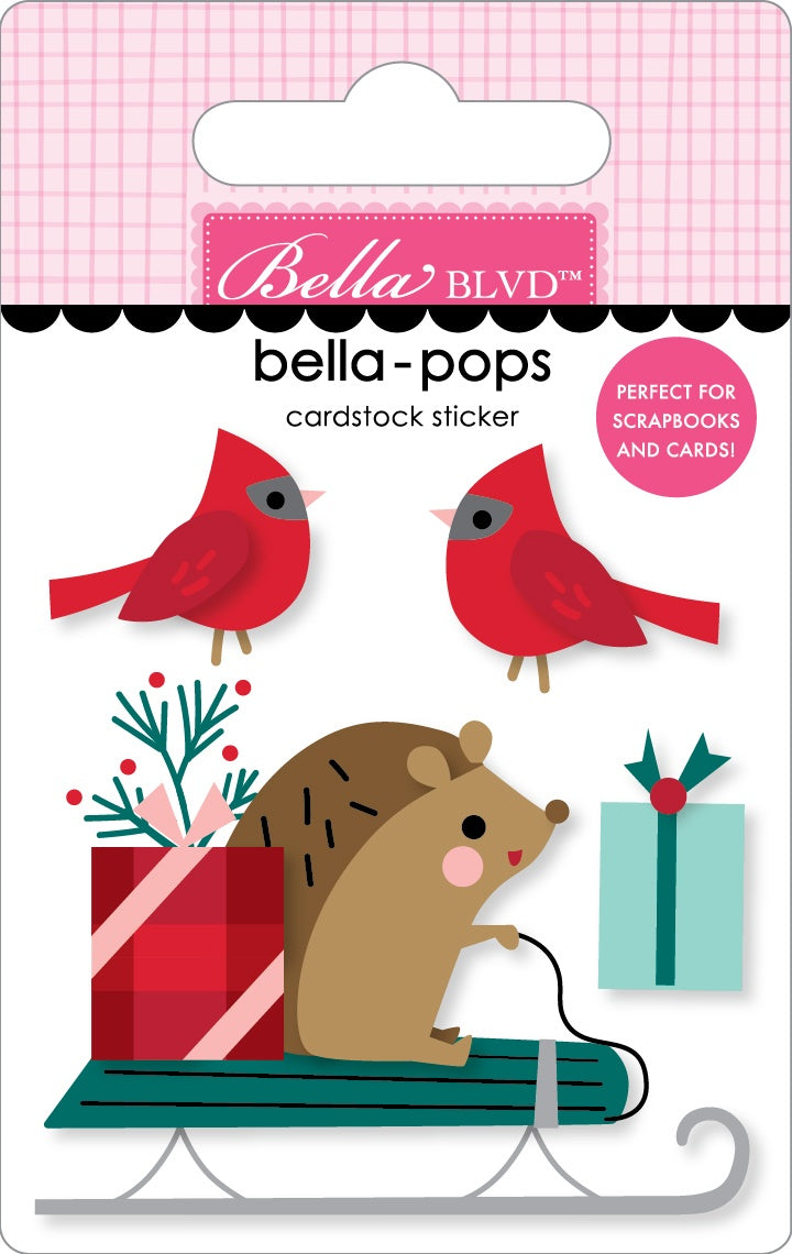 Merry Little Christmas Bella-Pops 3D Stickers-Oh What Fun