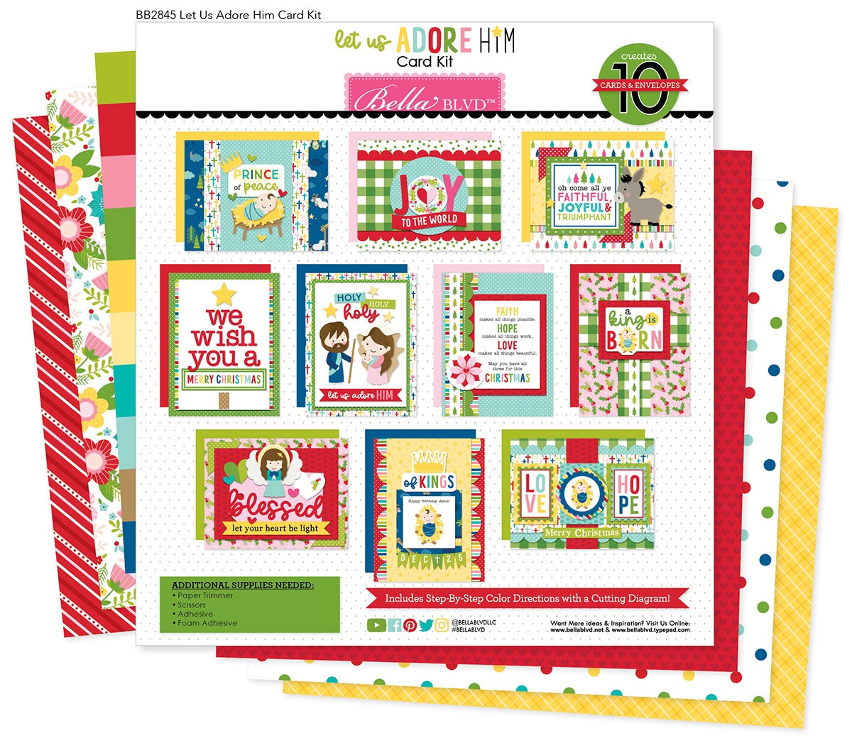 Bella Blvd Card Kit-Let Us Adore Him