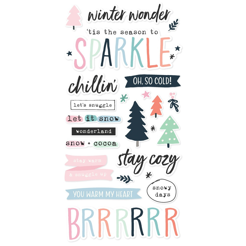 Winter Wonder Foam Stickers 51/Pkg-