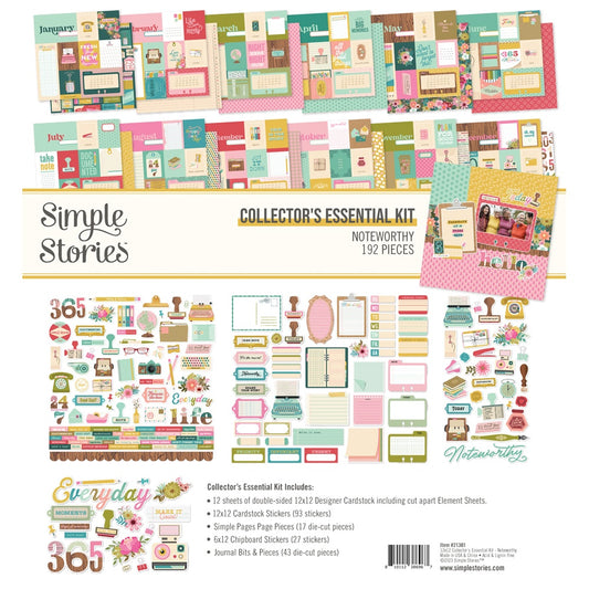 Simple Stories Collector's Essential Kit 12"X12"-Noteworthy