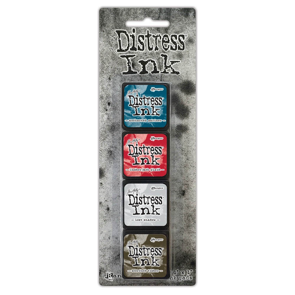 Tim Holtz Distress Mini Ink Pads 4/Pkg-Kit 18