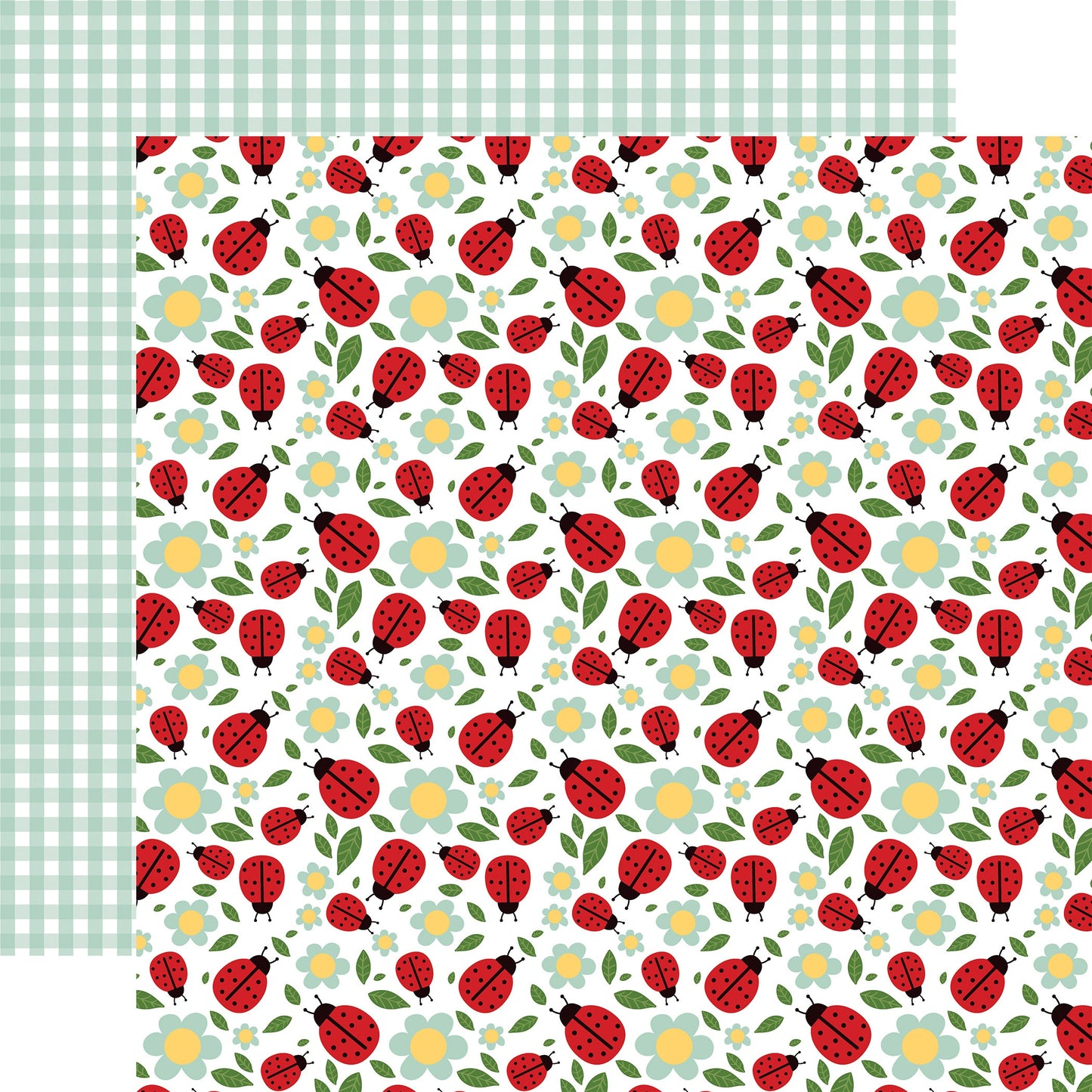 Little Ladybug Double-Sided Cardstock 12"X12"-Cute As A Bug