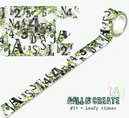 AALL And Create Washi Tape-Leafy Alphas