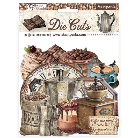 Stamperia Die-Cuts-Coffee And Chocolate