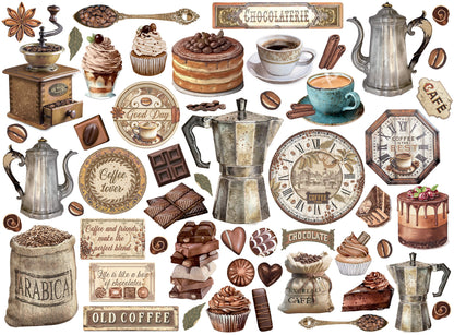 Stamperia Die-Cuts-Coffee And Chocolate