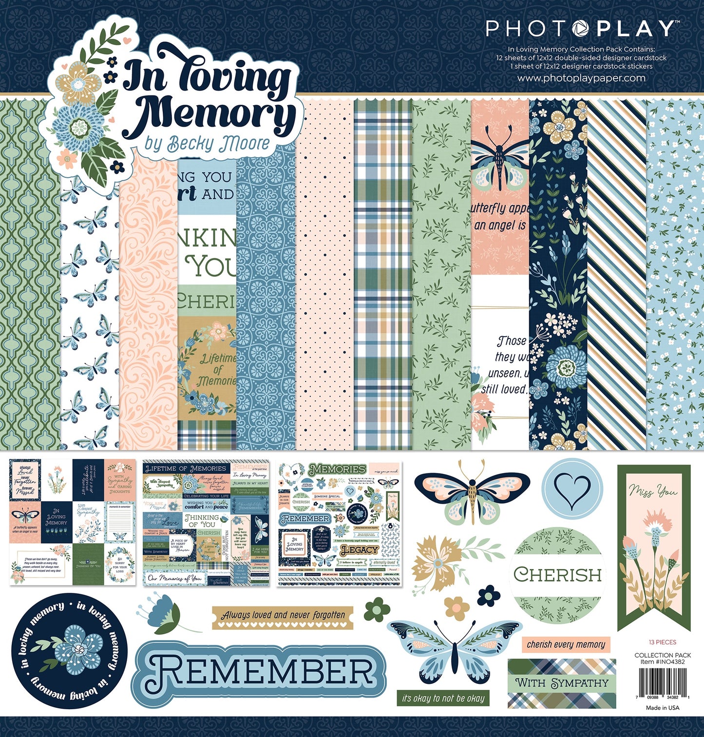 PhotoPlay Collection Pack 12"X12"-In Loving Memory