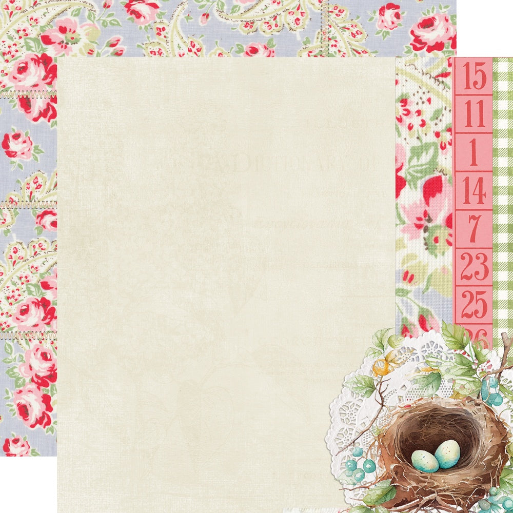 Simple Vintage Spring Garden Double-Sided Cardstock 12"X12"-Select Style