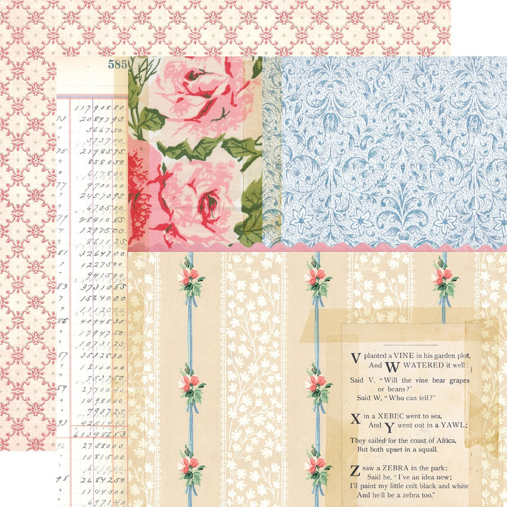 Simple Vintage Spring Garden Double-Sided Cardstock 12"X12"-Select Style