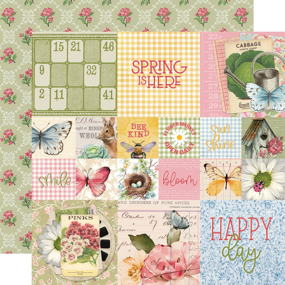 Simple Vintage Spring Garden Double-Sided Cardstock 12"X12"-Select Style