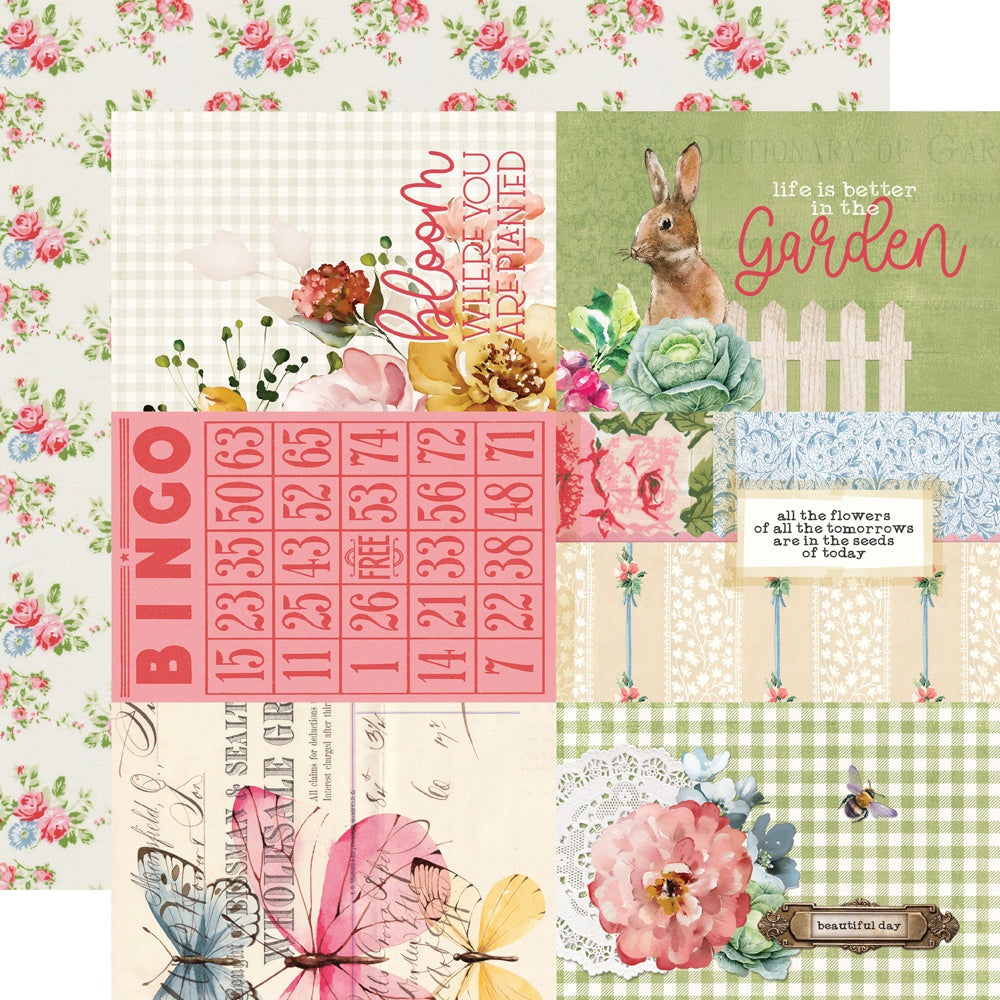 Simple Vintage Spring Garden Double-Sided Cardstock 12"X12"-Select Style