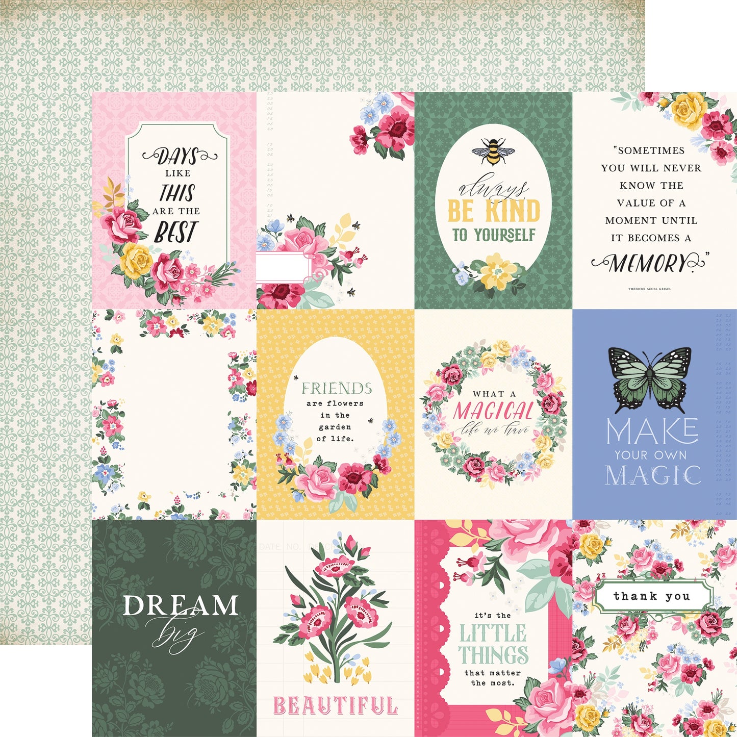 Bloom Double-Sided Cardstock 12"X12"-Select Style