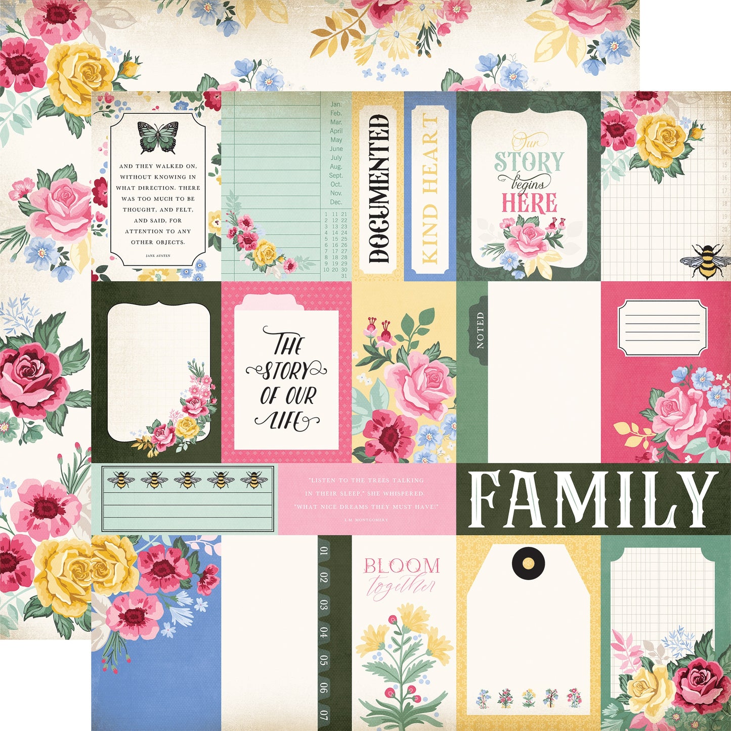 Bloom Double-Sided Cardstock 12"X12"-Select Style