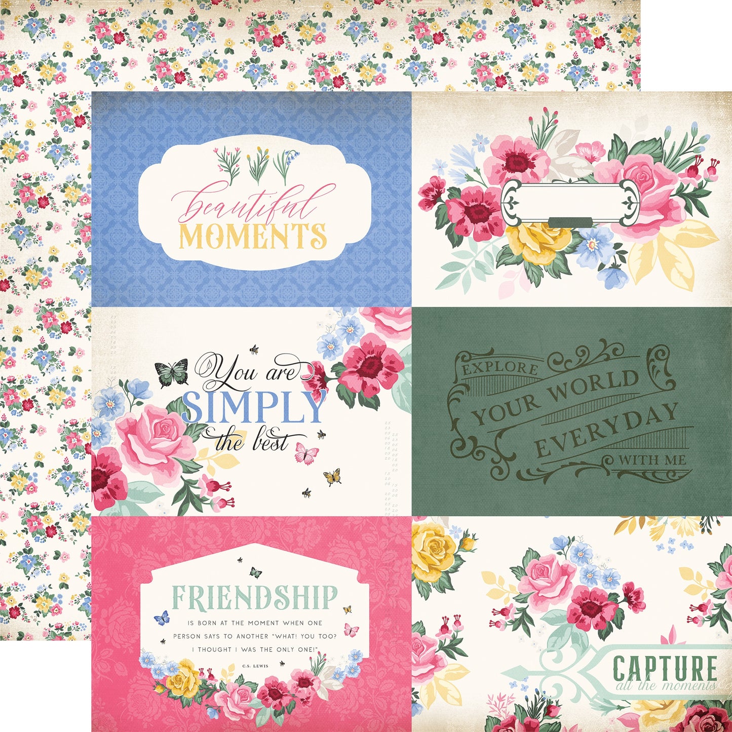 Bloom Double-Sided Cardstock 12"X12"-Select Style