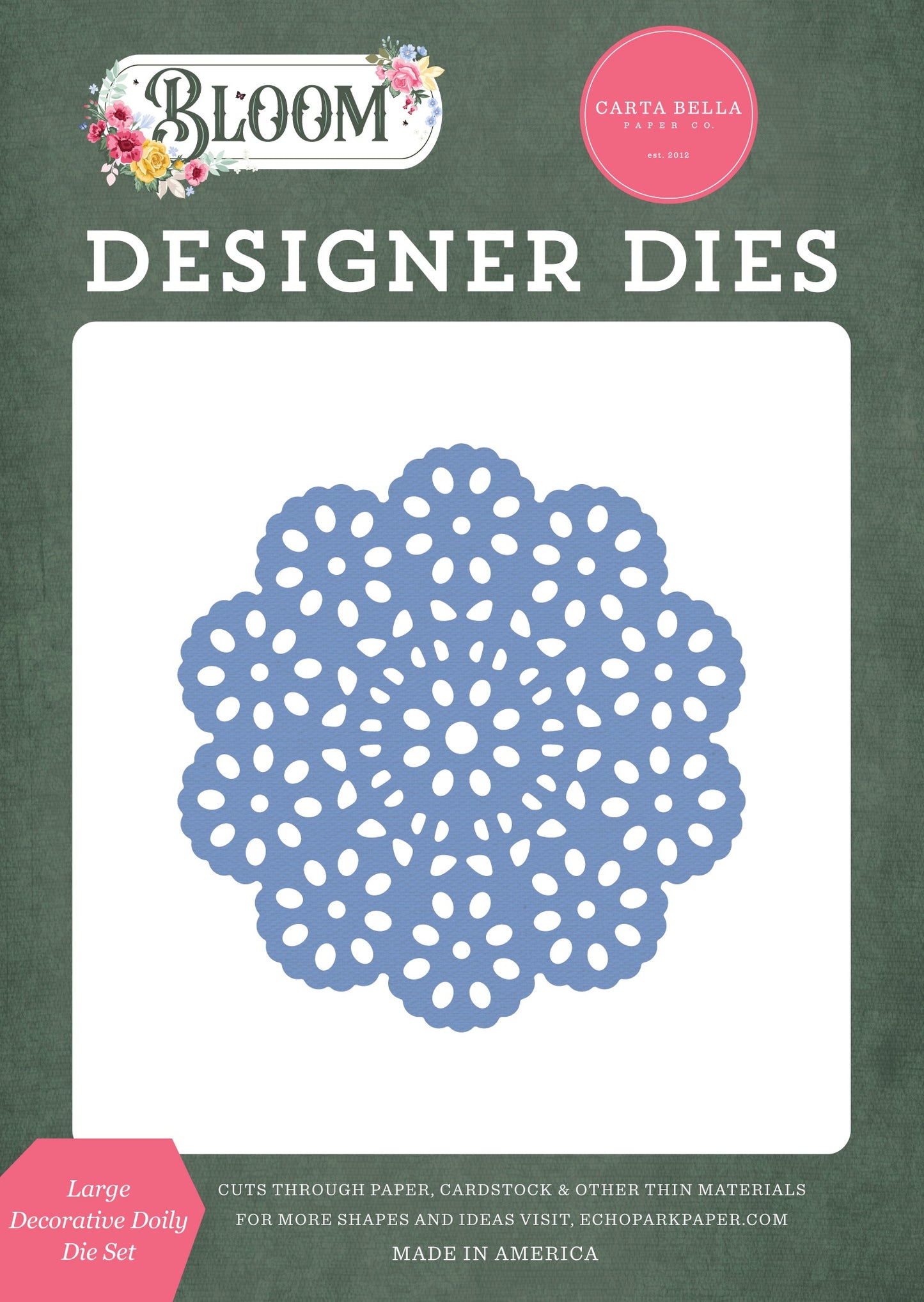 Bloom Dies-Large Decorative Doily