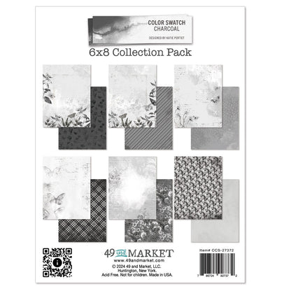 49 And Market Collection Pack 6"X8"-Color Swatch: Charcoal