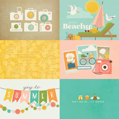 Summer Snapshots Double-Sided Cardstock 12"X12"-Select Style