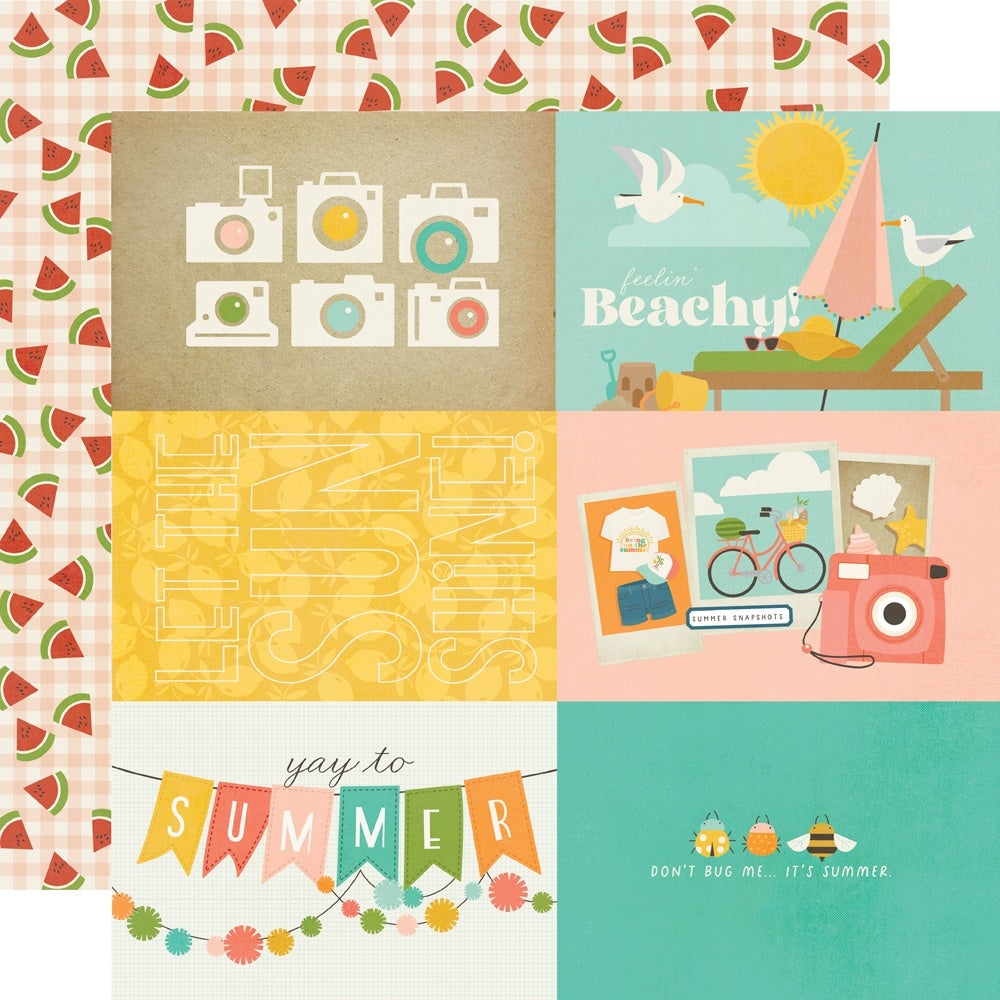 Summer Snapshots Double-Sided Cardstock 12"X12"-Select Style