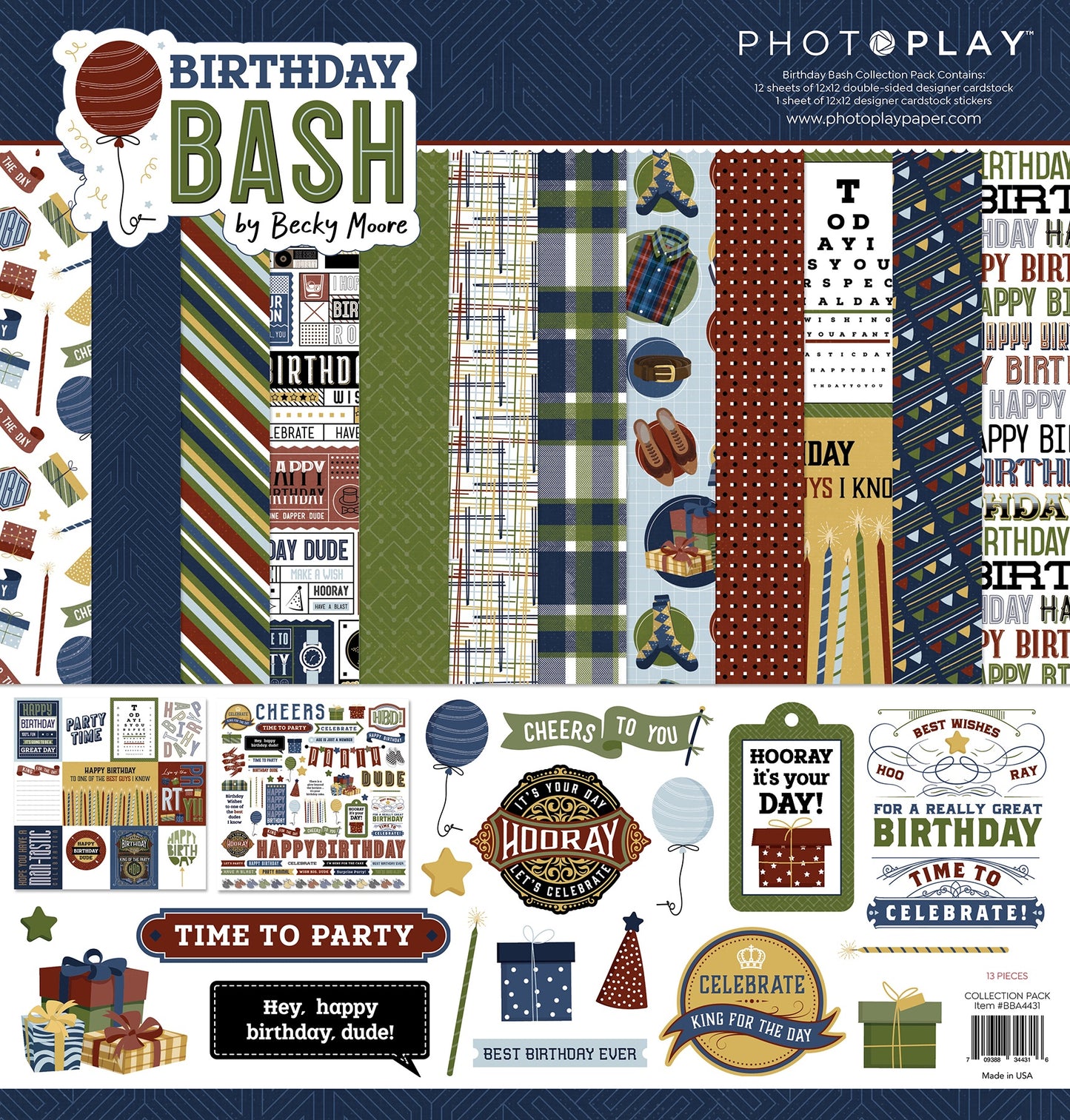 PhotoPlay Collection Pack 12"X12"-Birthday Bash