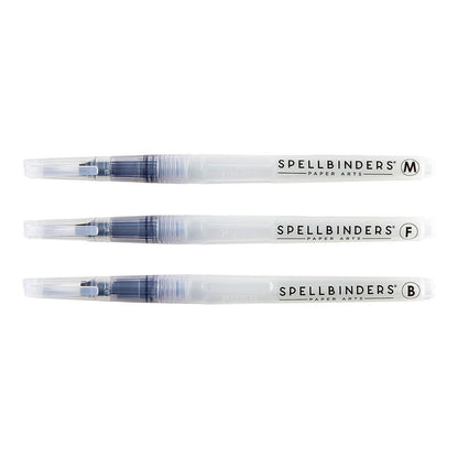 Spellbinders Water Brush Set 3/Pkg-