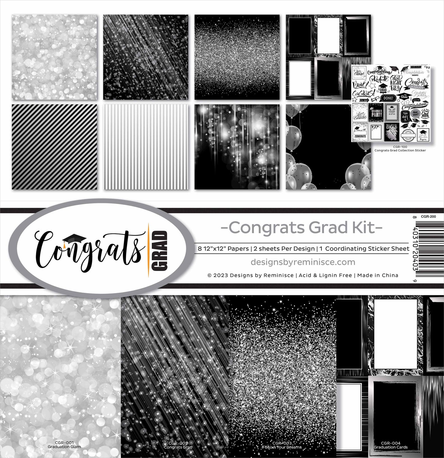 Reminisce Collection Kit 12"X12"-Congrats Grad