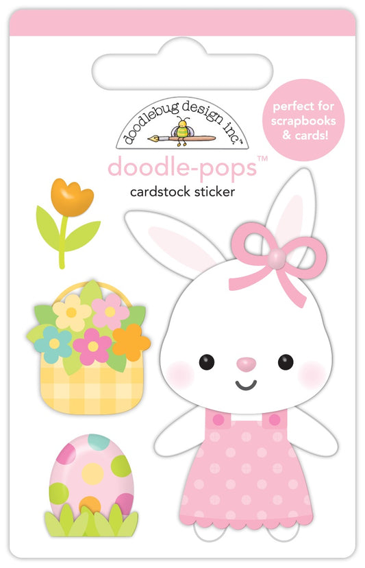 Doodlebug Doodle-Pops 3D Stickers-Honey Bunny