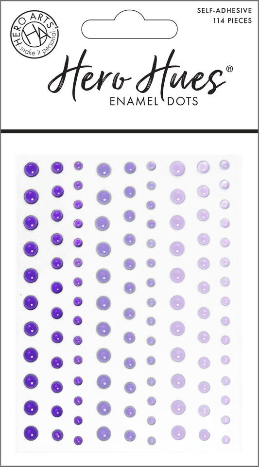 Hero Arts Hero Hues Enamel Dots-Translucent Purples