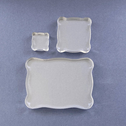 Tonic Studios Acrylic Stamping Blocks-1"x1"; 2"x2"; 3"x4"