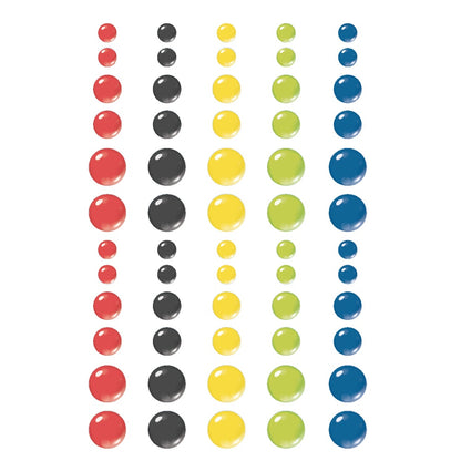 Say Cheese Magic Enamel Dots Embellishments-Glossy