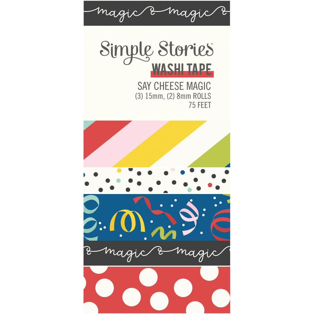 Say Cheese Magic Washi Tape-5/Pkg