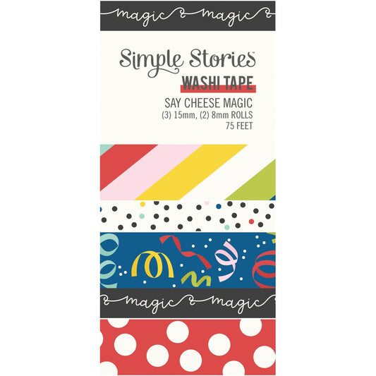 Say Cheese Magic Washi Tape-5/Pkg