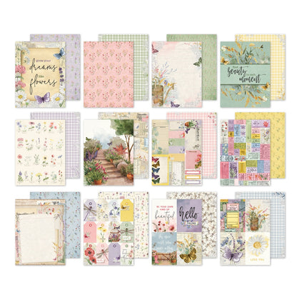 Simple Stories Double-Sided Paper Pad 6"X8" 24/Pkg-Simple Vintage Meadow Flowers