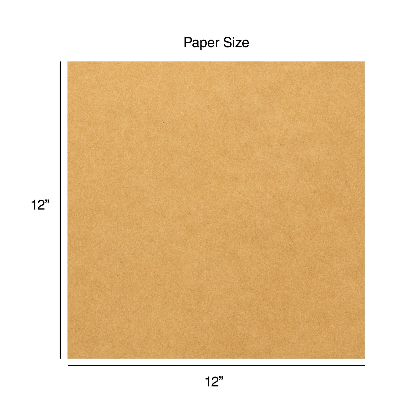 Harmony Hues 65# Cardstock 12"X12" 50/Pkg-Kraft