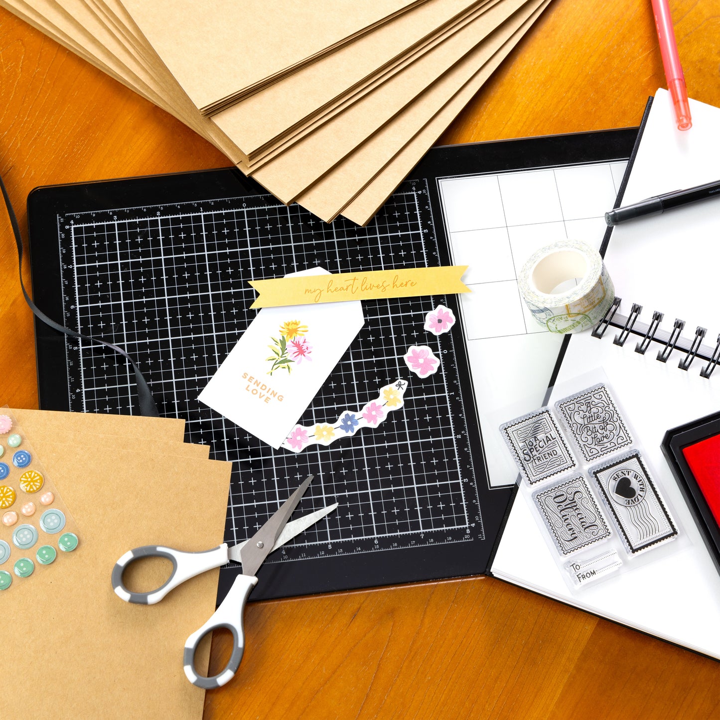 Harmony Hues 65# Cardstock 12"X12" 50/Pkg-Kraft