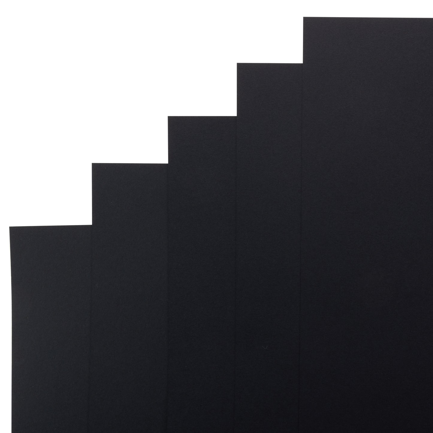 Harmony Hues 65# Cardstock 12"X12" 50/Pkg-Midnight Black