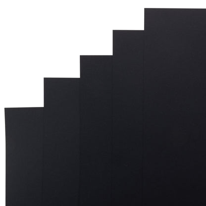 Harmony Hues 65# Cardstock 12"X12" 50/Pkg-Midnight Black