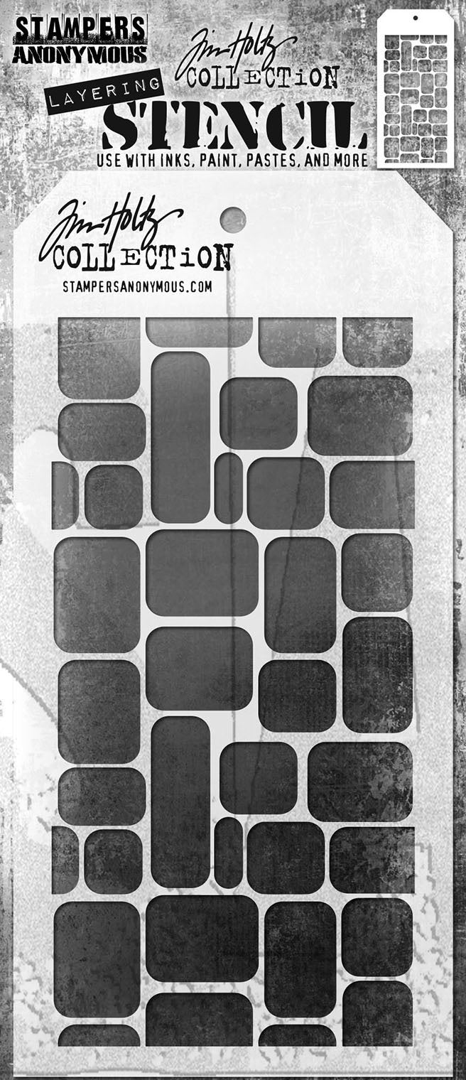 Tim Holtz Layered Stencil 4.125"X8.5"-