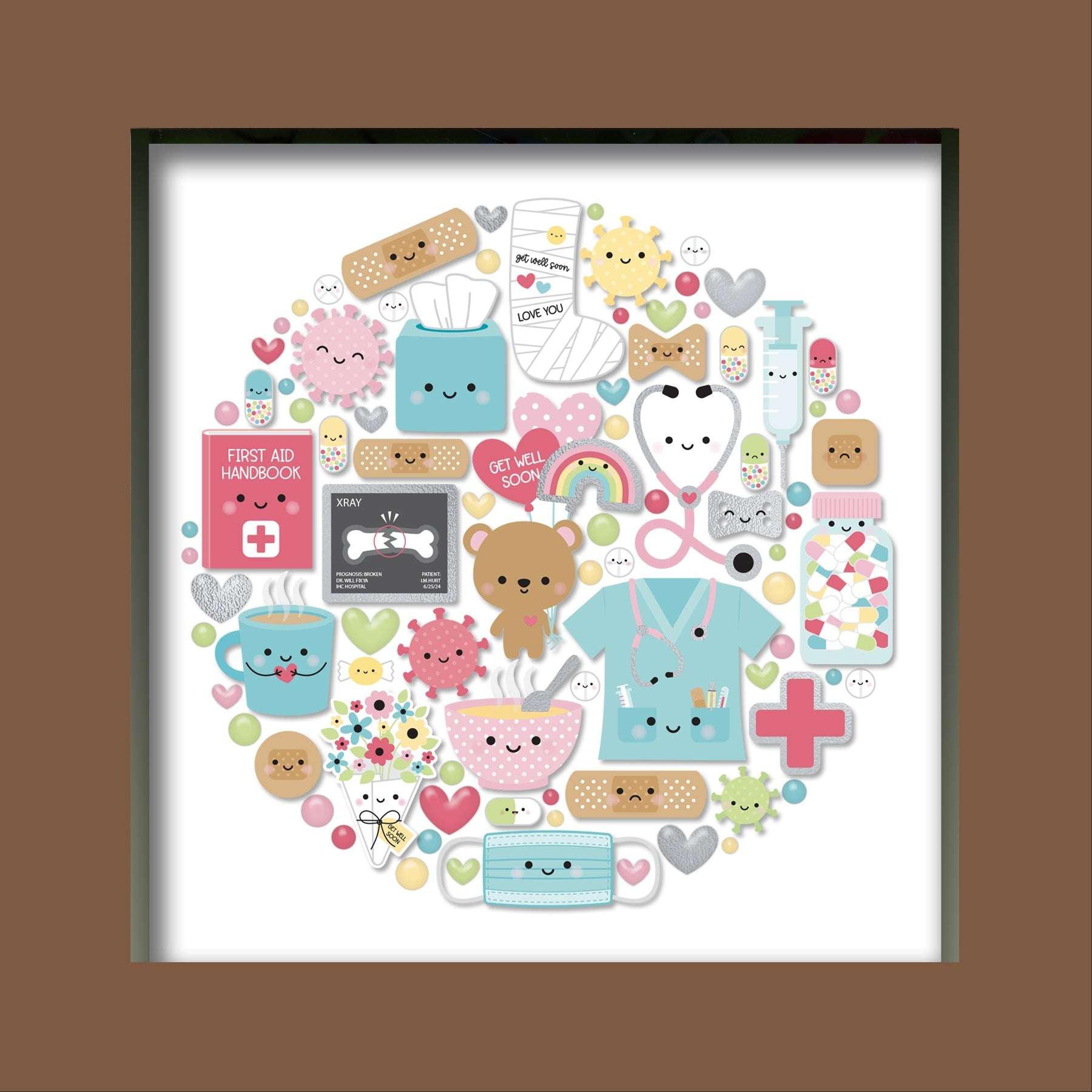 Doodlebug Design Shadow Box Insert Kit-Happy Healing