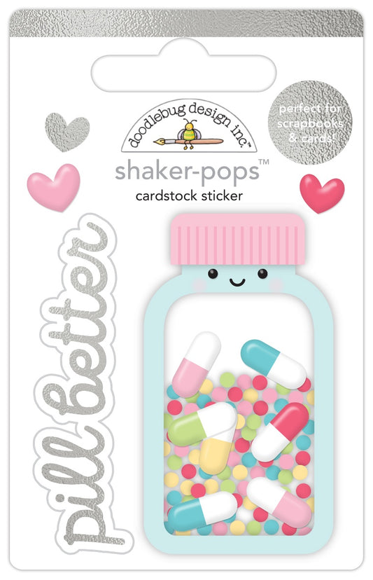 Doodlebug Shaker-Pops 3D Sticker-Pill Better