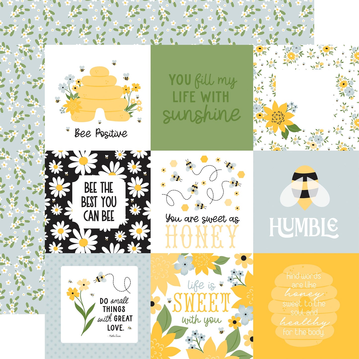 Happy As Can Bee Double-Sided Cardstock 12"X12"-Select Style