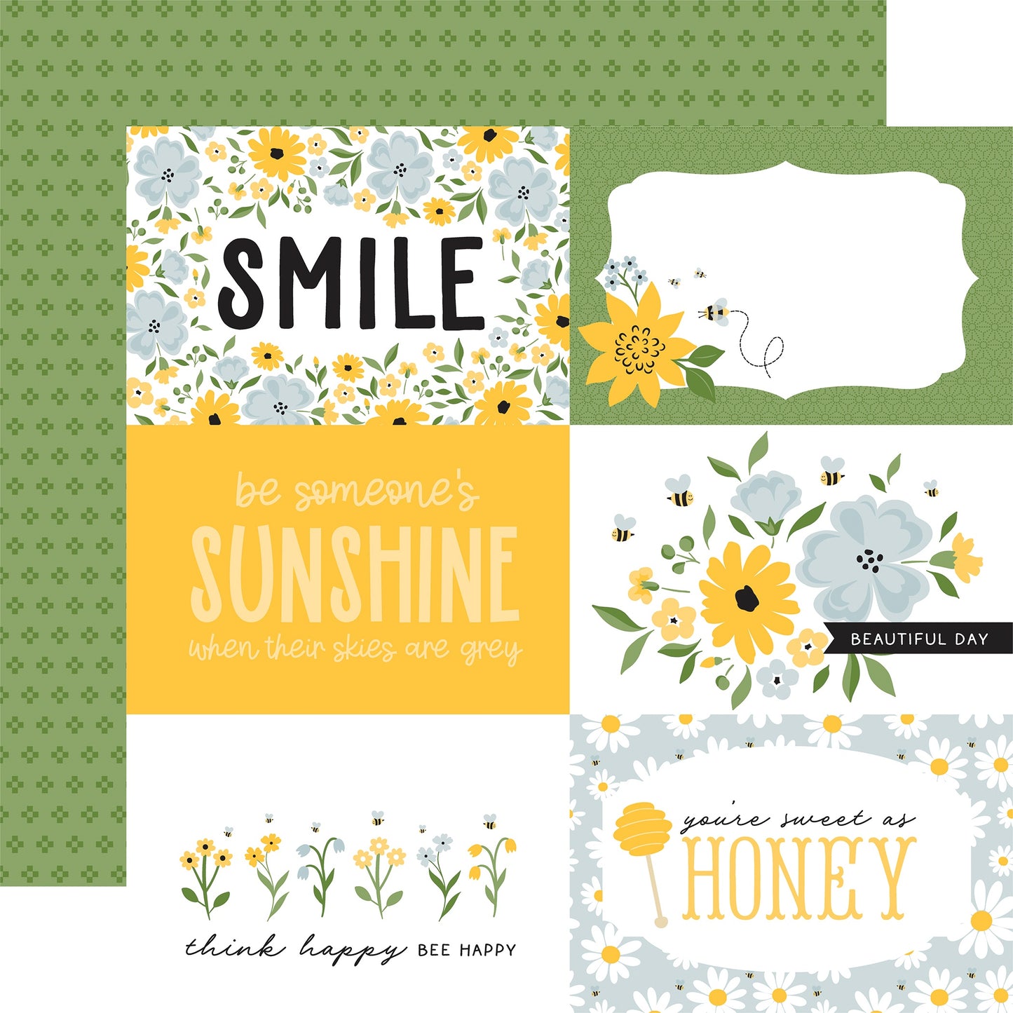 Happy As Can Bee Double-Sided Cardstock 12"X12"-Select Style