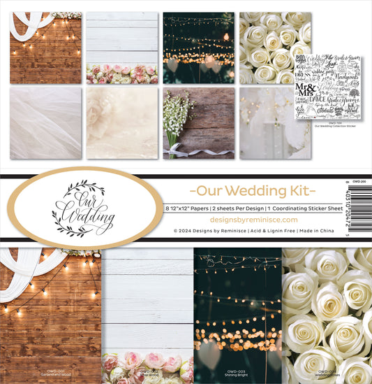 Reminisce Collection Kit 12"X12"-Our Wedding