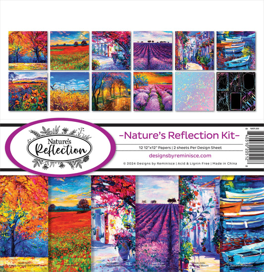 Reminisce Collection Kit 12"X12"-Nature's Reflection