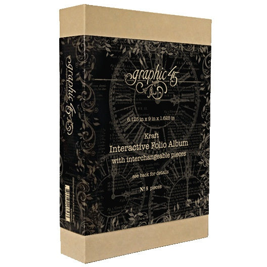 Graphic 45 Staples Interactive Folio Album-Kraft